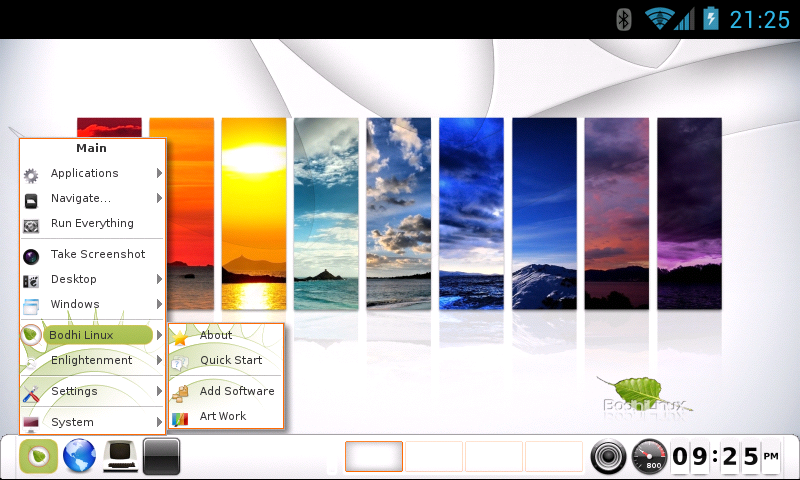 Bodhi Linux и E17 linuxdeploy